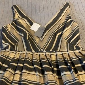 *With Tags* J. Crew Metallic Balloon Dress